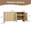Buffet l 59 po avec tablettes réglables et 4 portes-129696385