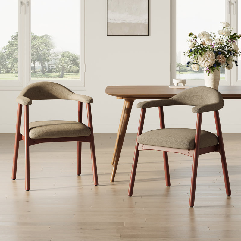 48cm H Upholstered Armchair, Camel