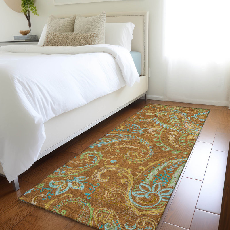 Tapis intérieur / extérieur Kinslee, Tapis de couloir 2 pi 3 po x 7 pi 6 po
