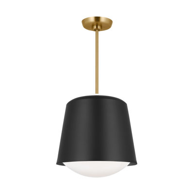 Draper Single Light Steel Dimmable Pendant