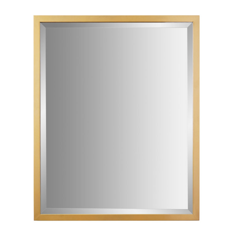 Miroir de salle de bain Wilguy, 24 po x 30 po, Laiton