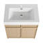 Meuble-lavabo autoportant avec lavabo en résine