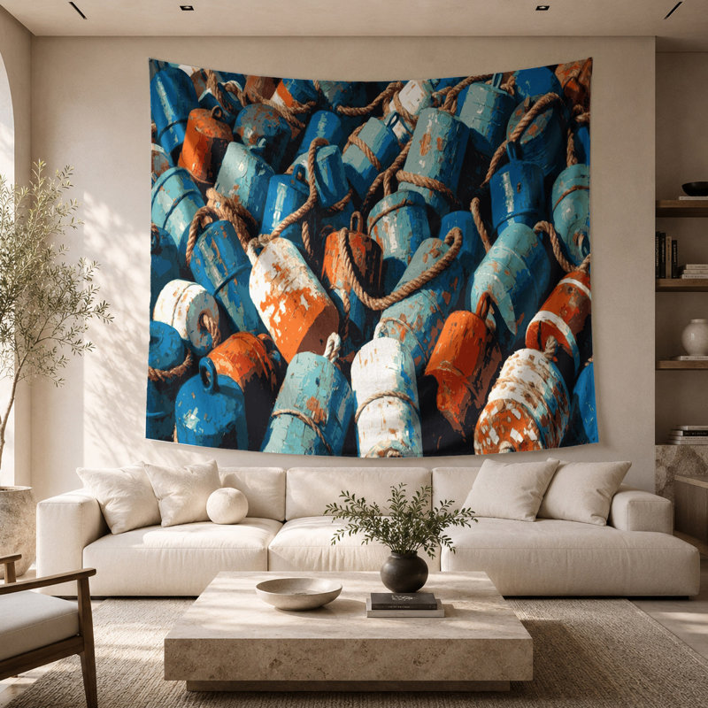 Tapisserie murale Nautical Buoys, 26 po x 36 po