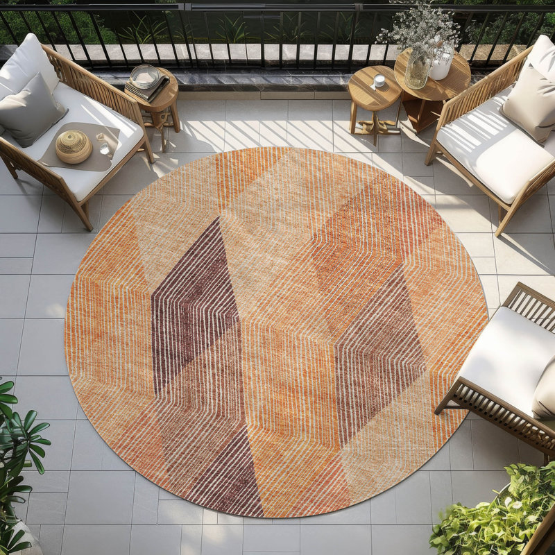 Tapis Aquaisha avec envers antidérapant, Rond 8 pi