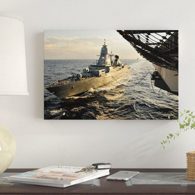 « german sachsen-class fairfax hessen mènera à un approvisionnement en cours », reproduction de photo sur toile, Toile tendue