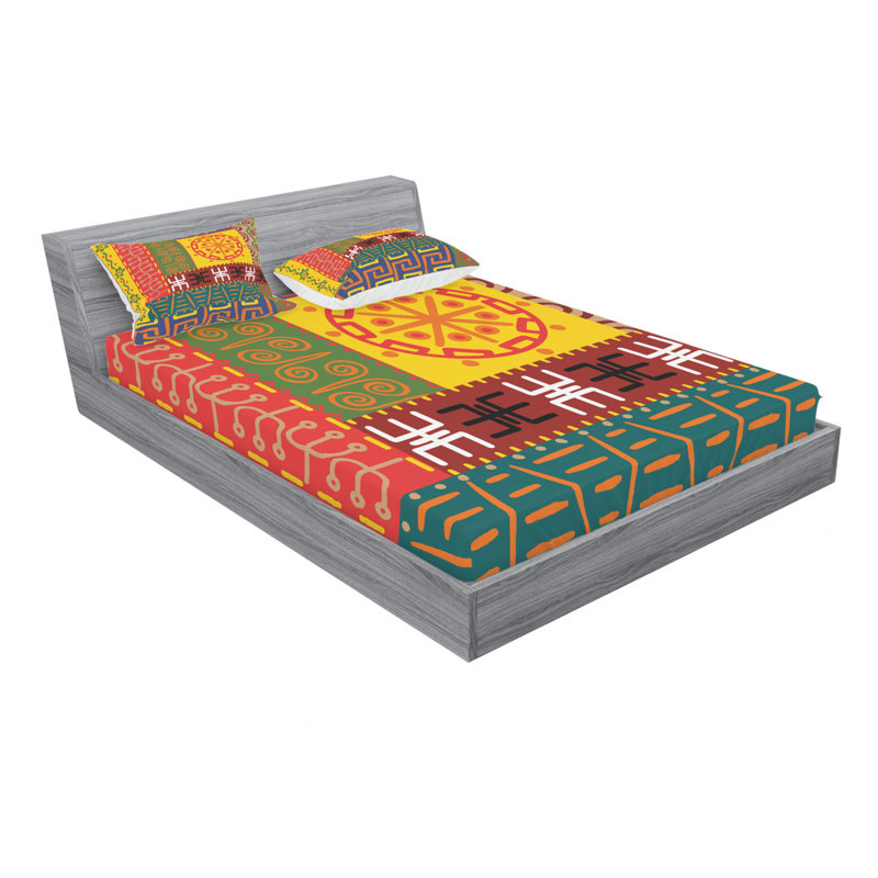 Microfiber Sheet Set, Queen Sheet Set with Fitted Sheet