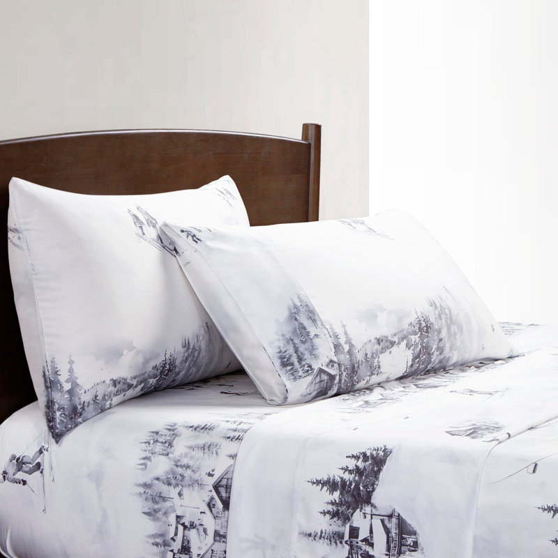 Ensemble de draps Eucalyptus Toile Lyocell, Ensemble de draps et de 2 taies d'oreiller pour tr