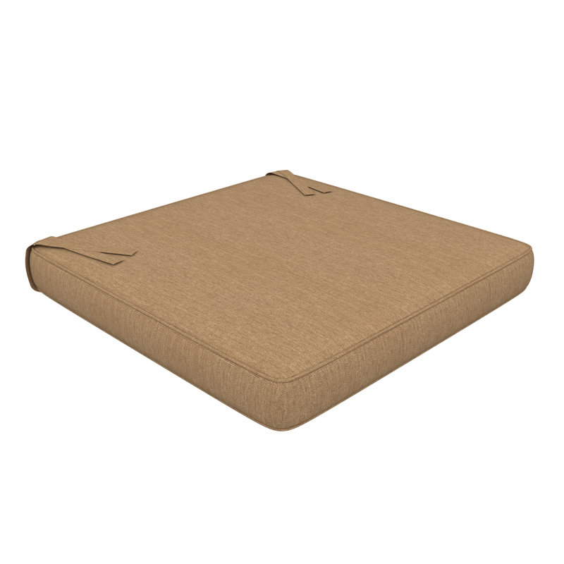 Sunbrella Indoor/Outdoor Dining Chair Cushion, 20" W x 20" D, Sunbrella® Heather Beige