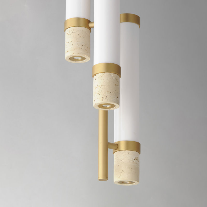 Travertine-Multi-Light Pendant