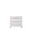 Tarian Pearl White Finish Nightstand