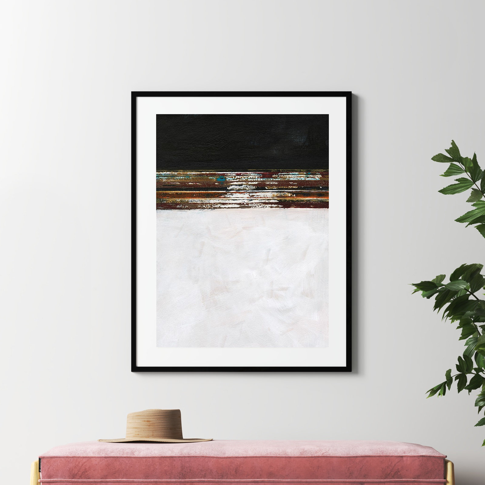 Sonoran "A Sense of Space III" Print, Black Framed Paper, 42.12" H x 33.12" W x 0.88" D