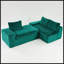 Canapé polyvalent en velours Turtle-300137253-300137241