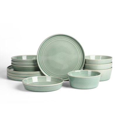 Stone Lain Claire 12-Piece Dinnerware Set Stoneware
