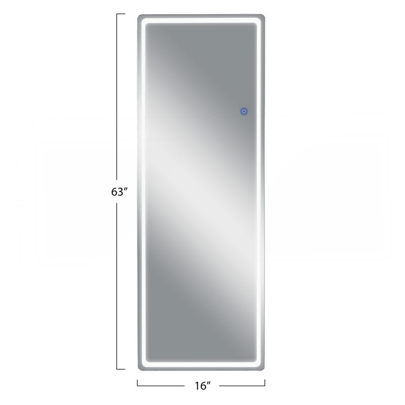 Miroir sur pied élégant avec reflet du corps entier et design élégant