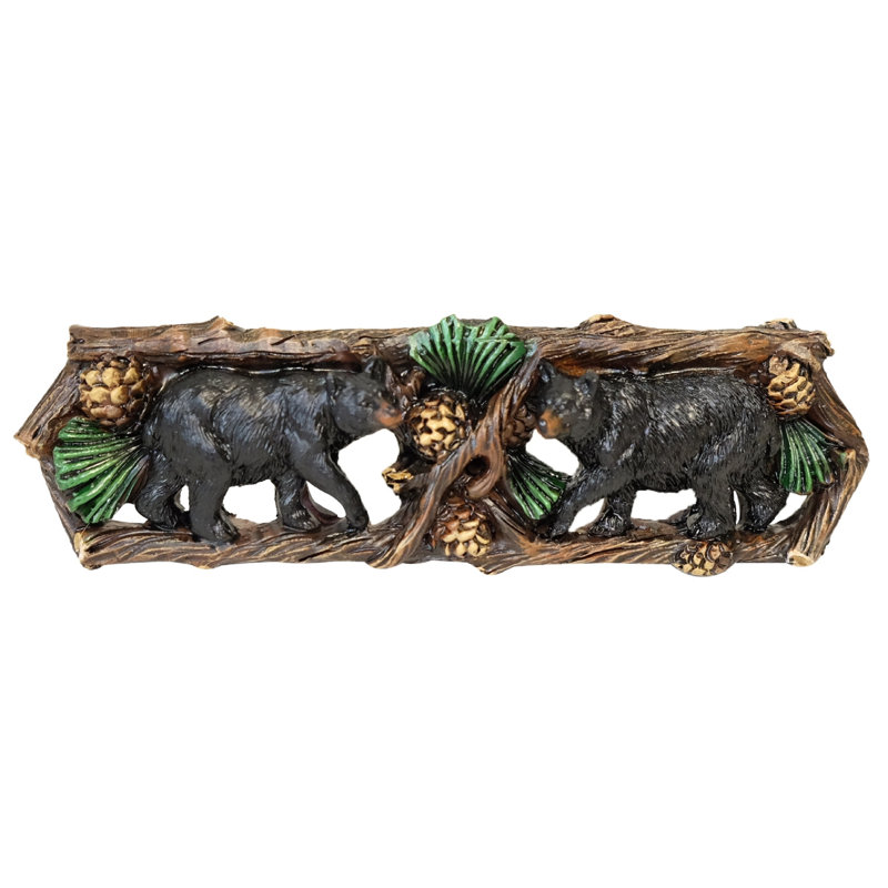 Bear Pinecone Drawer Pull Bar Handle Set