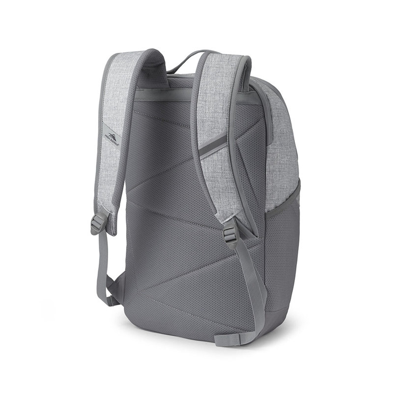  Swoop SG Backpack w/Laptop Pocket and Tablet Sleeve-Silver Heather, Silver