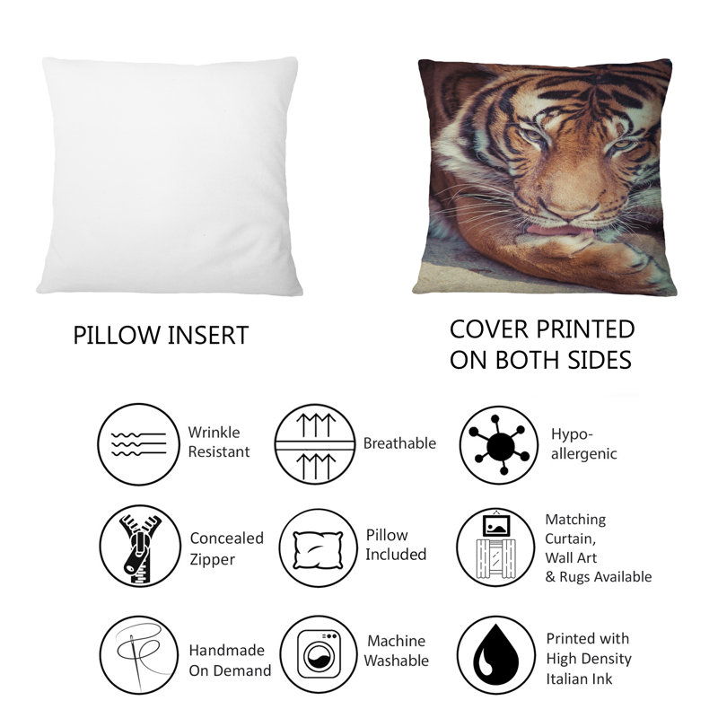Animal Print Throw Pillow
