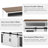 59.3" W Mordern Sideboard With Sliding Barn Door,Adjustable Shelves-404136369