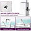 Robinet de baignoire autoportant monocommande à fixation sur le comptoir avec douche à main en acier inoxydable-112863579