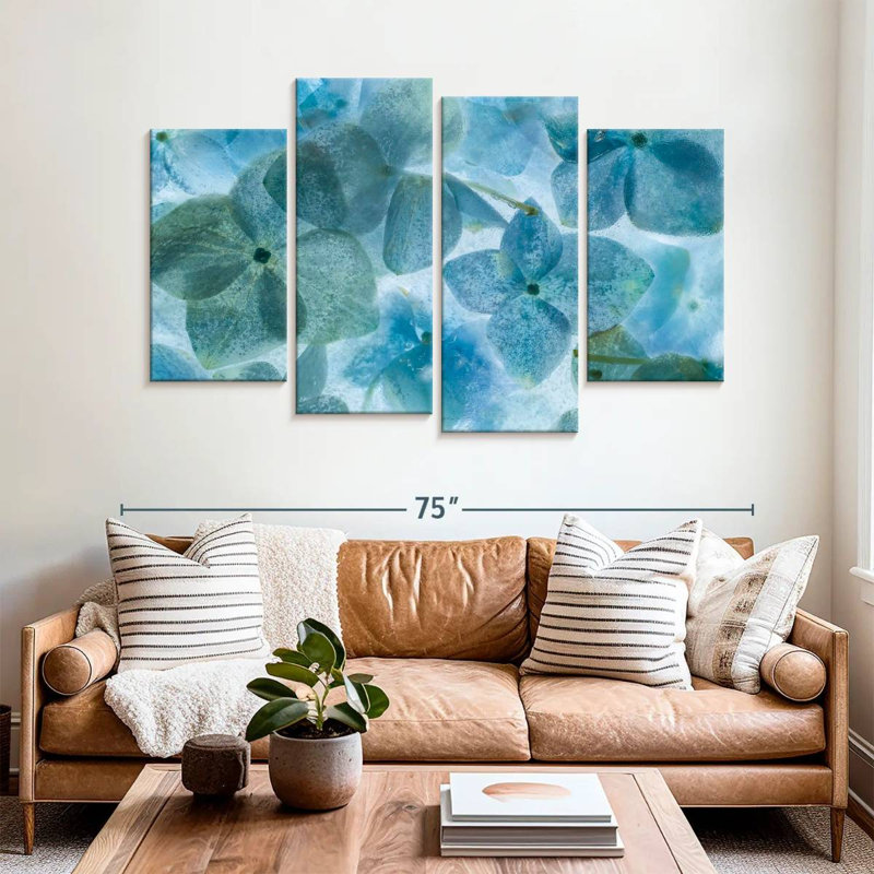 Harnek Flores En Hielo, 42" H x 68" W