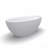 61 Inch Small Size Artificial Stone Solid Surface Freestanding Bathroom Bathtub