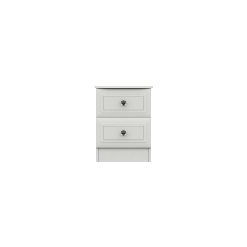 Warminster 38.30cm W Manufactured Wood Bedside Table, White