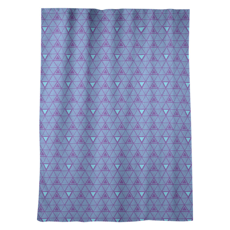 Jordao Room Darkening Curtain Single Panel, Purple/Teal