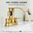 4" Centerset Double Handle Waterfall Bathroom Sink Faucet with Pop Up Drain-98449929