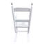 Chaise berçante en bois massif blanc, pour l'intérieur et l'extérieur, soutien du dossier, processus d'assemblage facile avec siège d'instructions, bois franc, pour, utilisation à l'extérieur, limite de poids de 110 lb, ensemble complet simple-1335404030