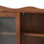 Armoire murale 39,37 "à 4 portes rétro, avec deux niveaux de rangement et un support à crochets ouverts-1483905496