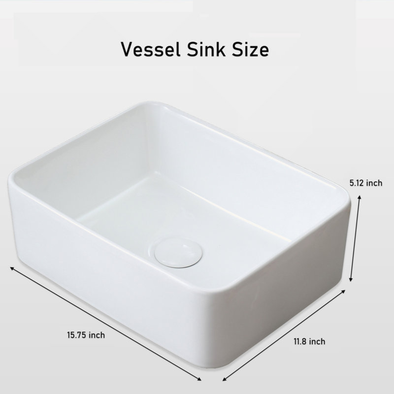 Lavabo de salle de bain Vasser, Blanc