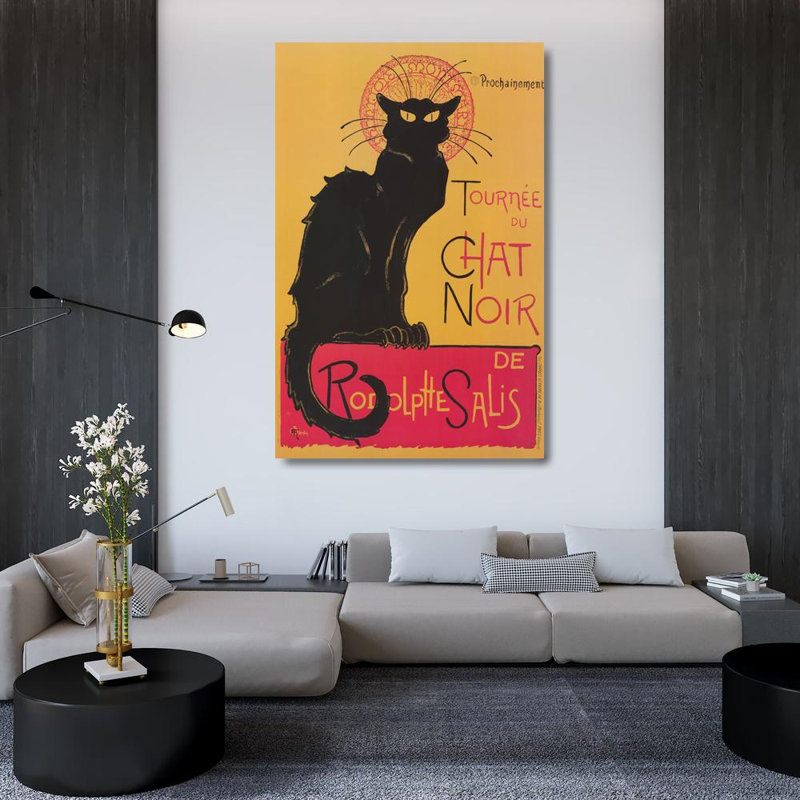 Chat noir Chat, H 48 po x l 31 po