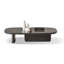 Table basse rétro en bois manufacturé noir