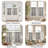 Linen Rod Pocket  Light Filtering Striped Kitchen Cafe Curtains Curtains-804619944-804619943