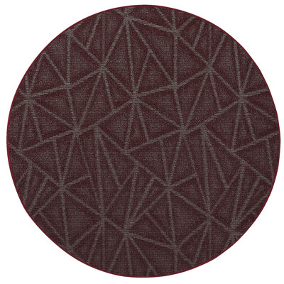 Tapis raffiné à motif raffiné bourgogne