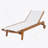 Outdoor Wood Frame Chaise Lounge-928842362