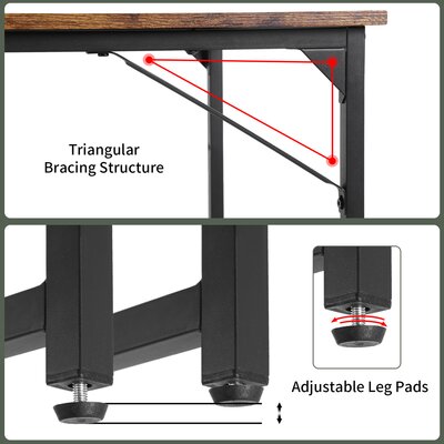 Zipcode Design™ Drye Metal Base Writing Desk & Reviews | Wayfair