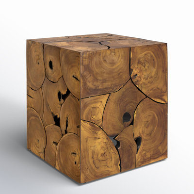 Gwyneth 19.75'' Teak Outdoor Side Table