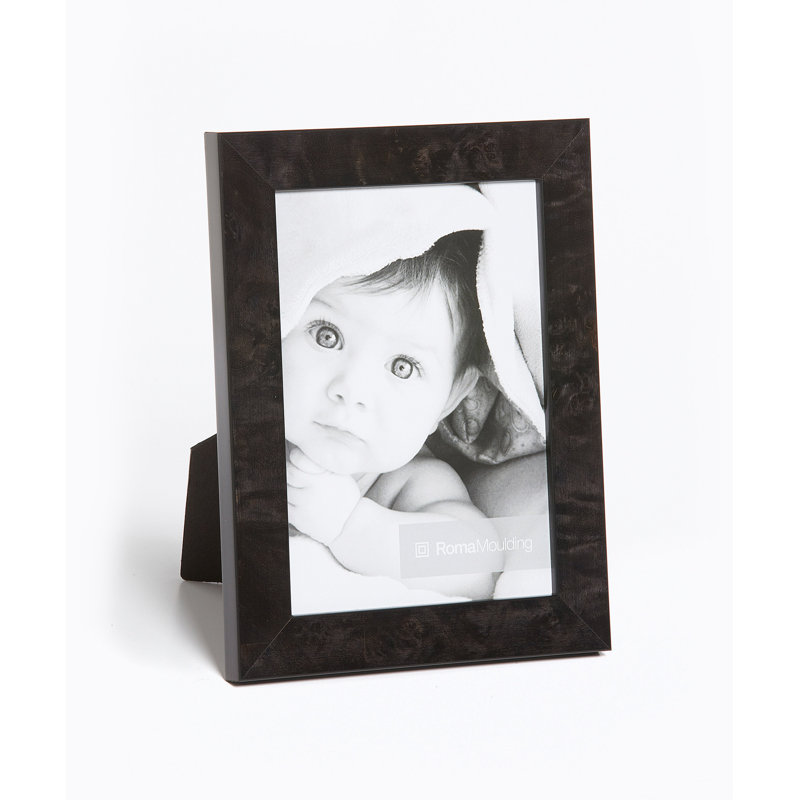 Cadre photo Burlwood, 5" x 5", charbon