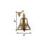 Last Orders Bell Wall Mounted Nautical Themed Brass Ship Bell Hanging Doorbell Home Bar Accessories