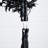 Artificial Halloween Black Maple Tree With Natural Trunk-2009663481