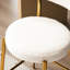 De 4 tabourets de bar de salle à manger avec tissu beige - base en métal, élégant pour un usage domestique 4 tissus de cuisine, confortables et diverses pièces