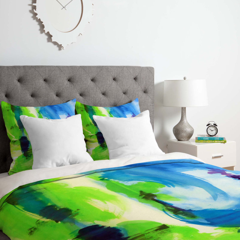 Laura Trevey Polyester Abstract Duvet Cover, King Duvet Cover + 2 King Shams