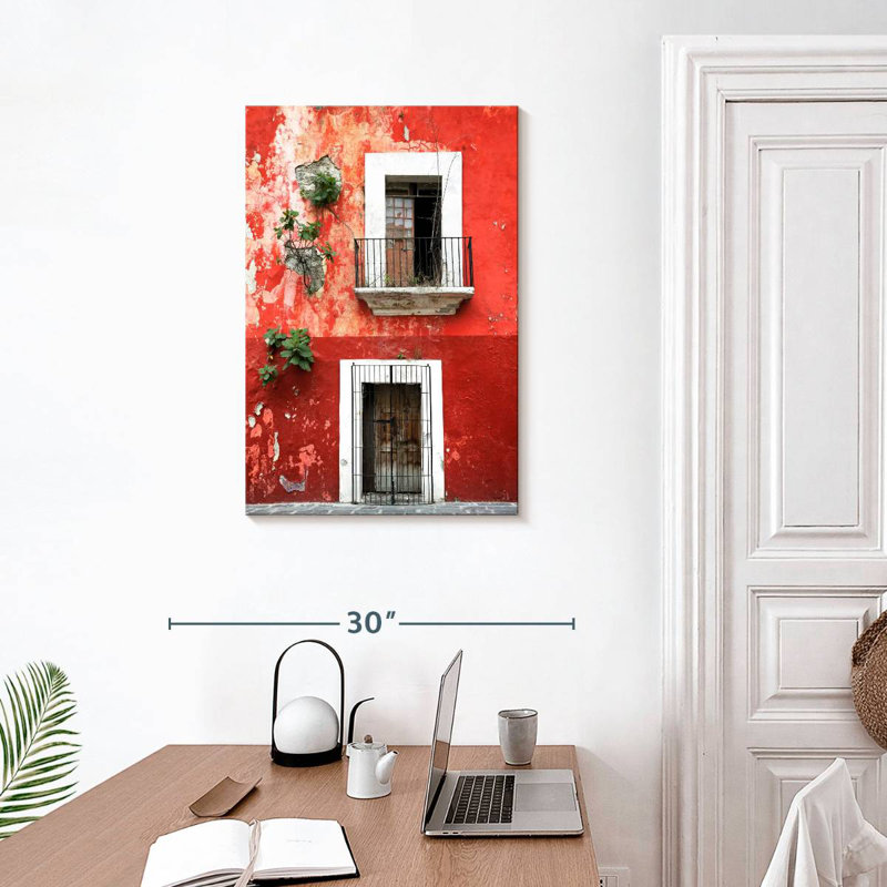Lilie Red Facade, 30" H x 20" W