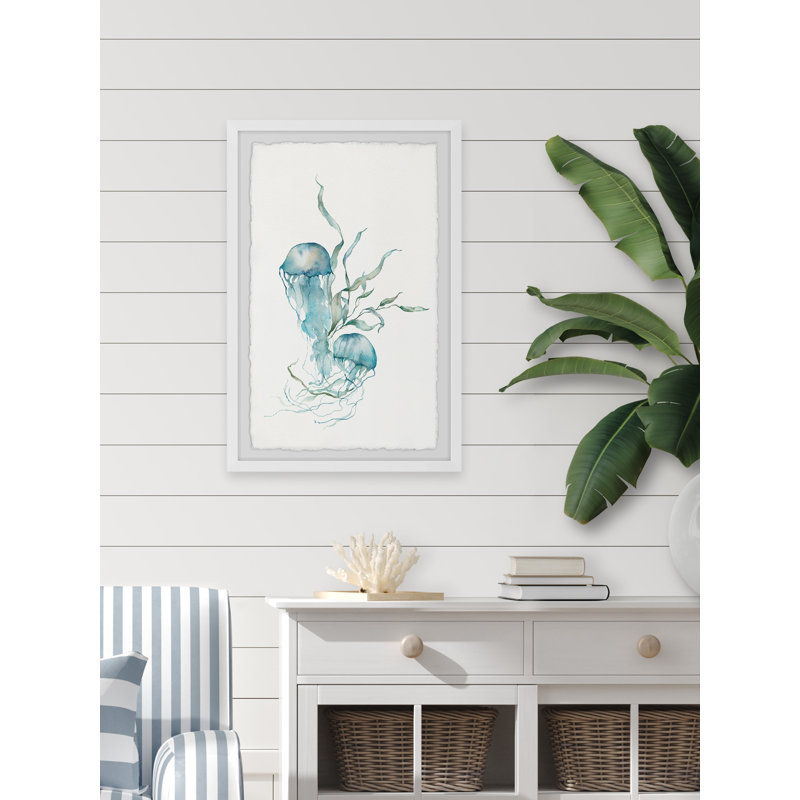 Jellyfish Pair - Single Picture Frame Painting