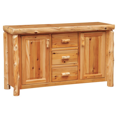 Fireside Lodge 60" Wide 3 Drawer Sideboard