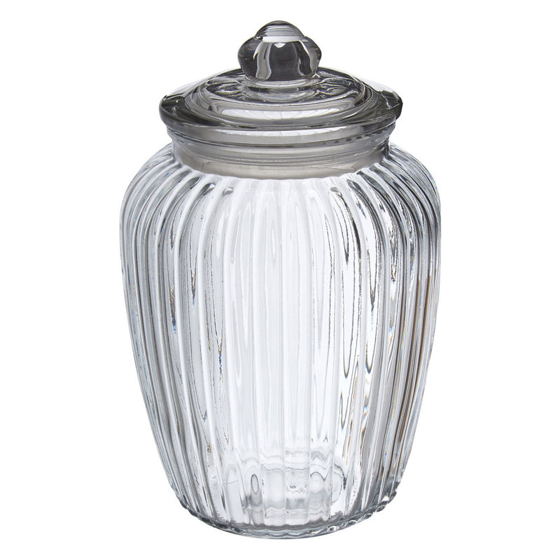 Glass Jar, 25cm H x 15cm W x 15cm D