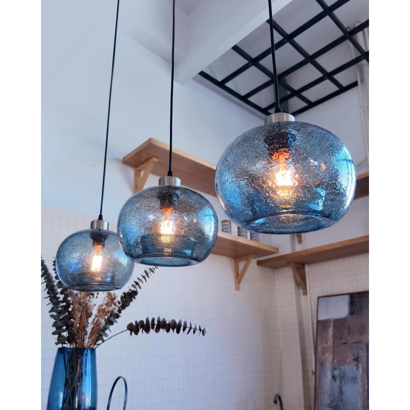 Glass Pendant Lights Kitchen Island