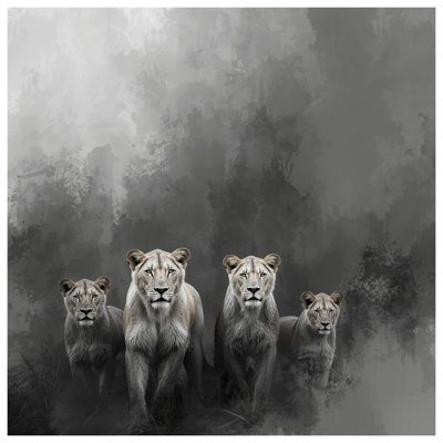 Lions Walking Forward Bedding Lions Bedspread Animals