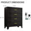 Armoire de rangement pour commode à 4 tiroirs WINIOWA-109552895